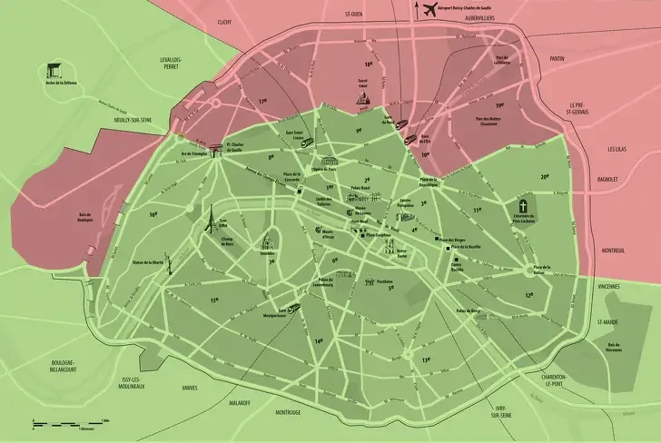 3. В Париже есть опасные районы